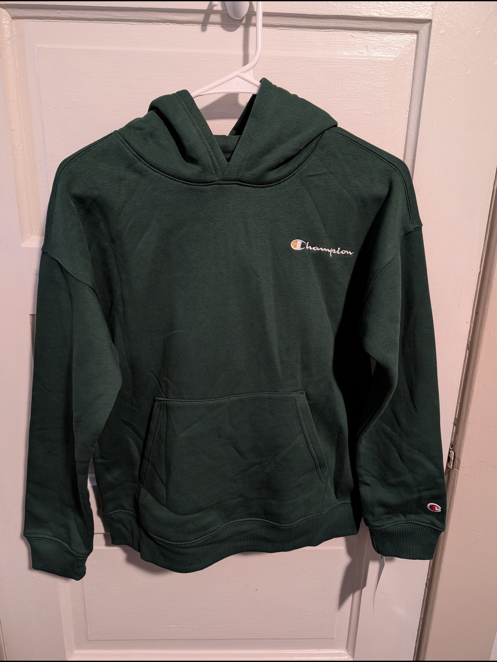 NWT Sporty Forest Green Pullover Hoodie Champion Men's